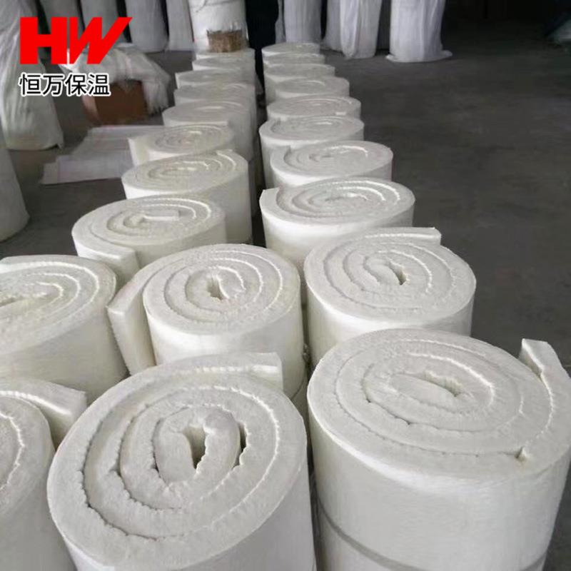 厂家水泥窑炉硅酸铝针刺毯50mm管道保温硅酸铝陶瓷纤维毯卷毡