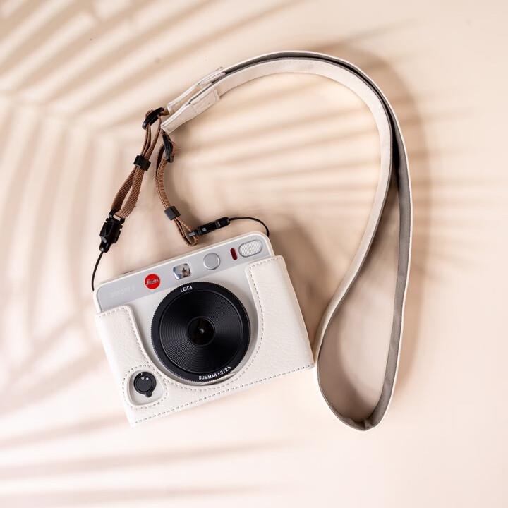 徕卡sofort2保护套LEICA拍立得皮壳莱卡DLUX8相机包底座手柄配件