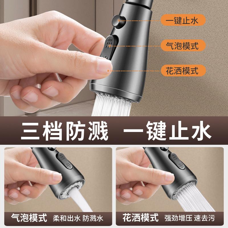 厨房水龙头延伸器防套贱/神器通用嘴嘴延长水管万能接头水增压花