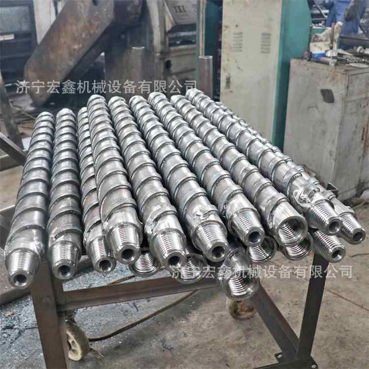 矿用φ63肋骨钻杆各种长度缠绕式螺旋杆坑道钻机钻杆地质钻杆