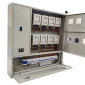 厂家直供不绣钢配电箱双门多户费控箱低压计量箱电表箱配电柜定制