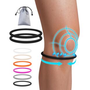 4 Pcs Silicone Patella Knee Band for Basketball Patella