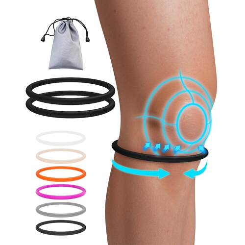 4 Pcs Silicone Patella Knee Band for Basketball Patella