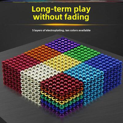 Colorful Magnetic Ball Toys Metal DIY Magnet Balls Block
