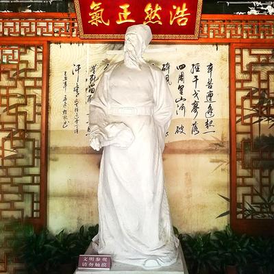 古代人物雕塑文天祥玻璃钢历史文化雕像城市公园景观园林定制石雕
