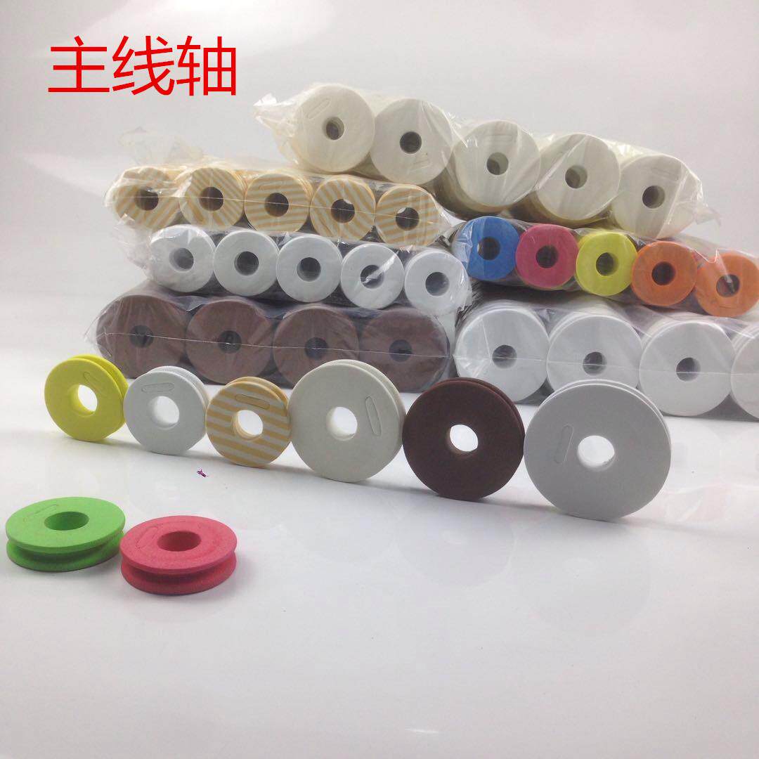 泡沫主线轴 白色 彩色 木纹绕线圈 鱼线主线圈 钓鱼缠线轴