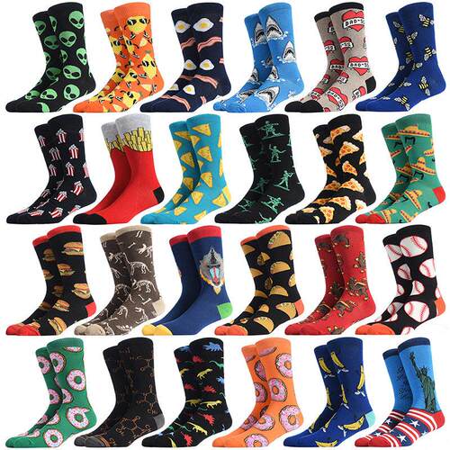 Burger Pizza Sushi Alien males Socks Fashion Cute Series