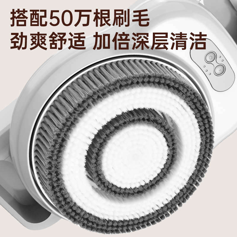 外贸电动洗澡器全自动搓澡搓背器沐浴刷浴刷挂壁式电动搓澡仪