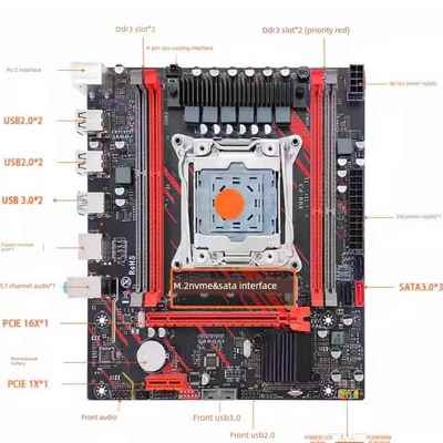 全新昂讯x99P3主板d3内存游戏多开E5电脑C612原芯片2666v3 2678V3