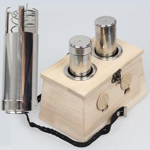 1.8-4cm粗艾条艾灸盒 大号艾柱推送器不锈钢艾灸自动送艾器