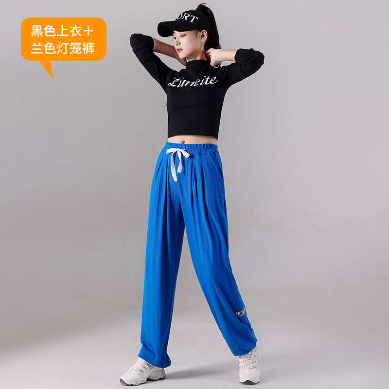 广场功服裳曳舞新款步灯笼裤套装春秋舞团体1903云演练服装运动表