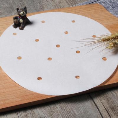 厂家批发11.5寸蒸笼纸 不粘笼底纸蒸笼垫纸烘焙打孔蒸笼纸笼包纸