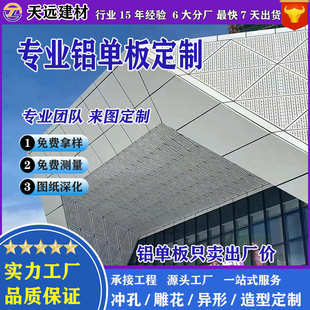 饰 2.0mm冲孔铝单板厂家门头异形造型镂空雕花铝板艺术冲孔幕墙装