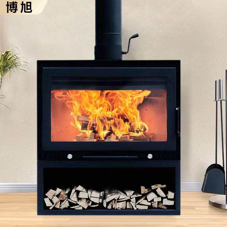 厂家壁炉真火燃木柴低碳家用自建房别墅客厅取暖炉冬季柴火炉