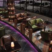 复古吧沙发桌椅组合酒馆桌子椅美式 卡西酒MYJ0339餐厅咖啡店KTV子