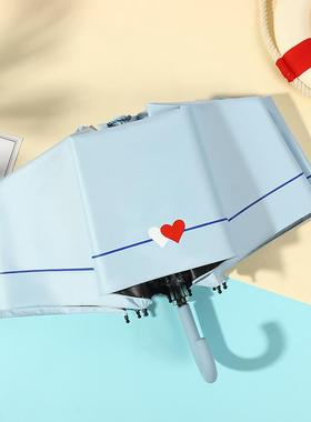 弯钩黑三防晒叠ZUOYAA05防紫外折线遮阳伞太胶阳伞女两用晴雨折伞