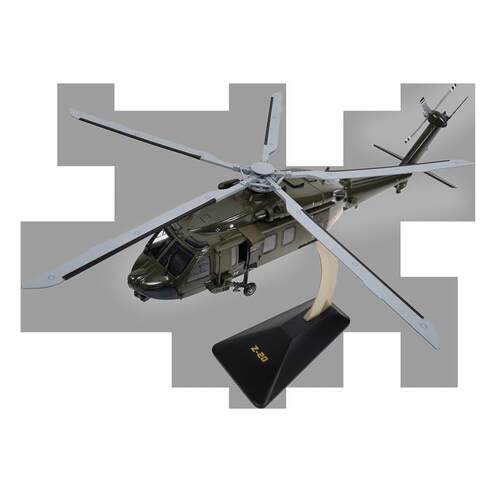 高档1:二72/8直20飞机4模型武直十Z2武装直升机合金陆航飞机军事0