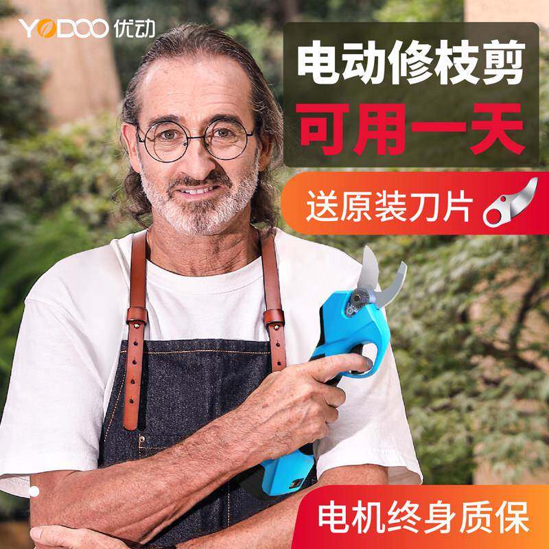 电剪刀果树充电式修剪树枝锂电剪池园艺xzj-9动子修枝剪树剪刀枝