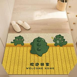 卡通进门耐磨丝圈可裁剪刮泥蹭土地垫入户门耐磨脚垫家用创意玄关