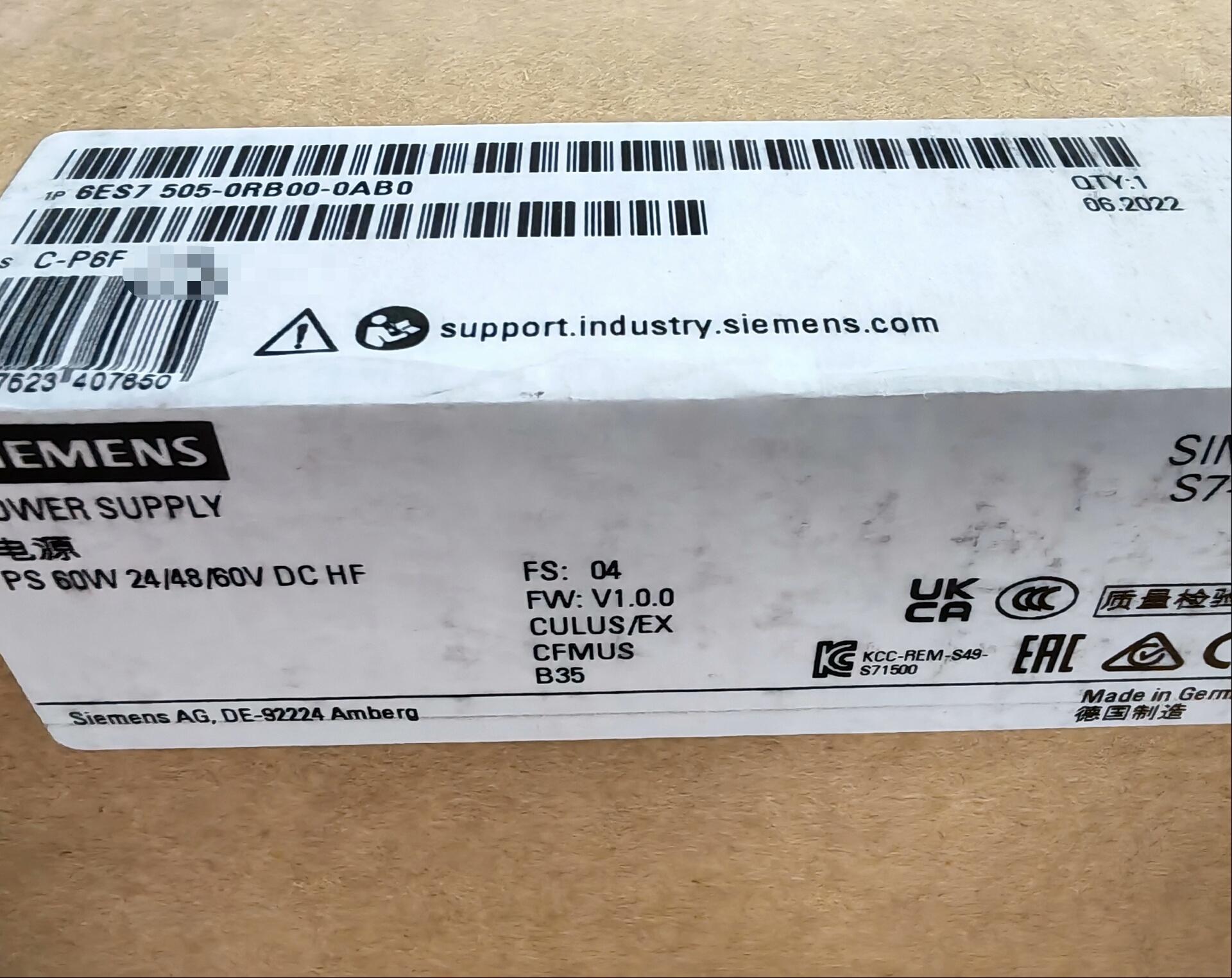 6ES7505-0RB00-0AB0议价