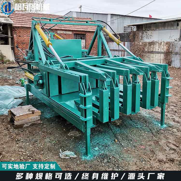 芦苇长秸秆打包机定做 麻杆打捆机厂家 移动牵引式玉米杆方包压缩