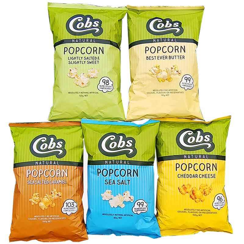天然即食爆米花无麸质玉米片休闲膨化食品COBS NATURAL POPCORN