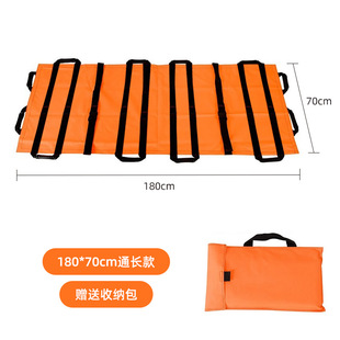 医院用担架折叠便携式加厚帆布软担架简易担架家用担架急救布担架