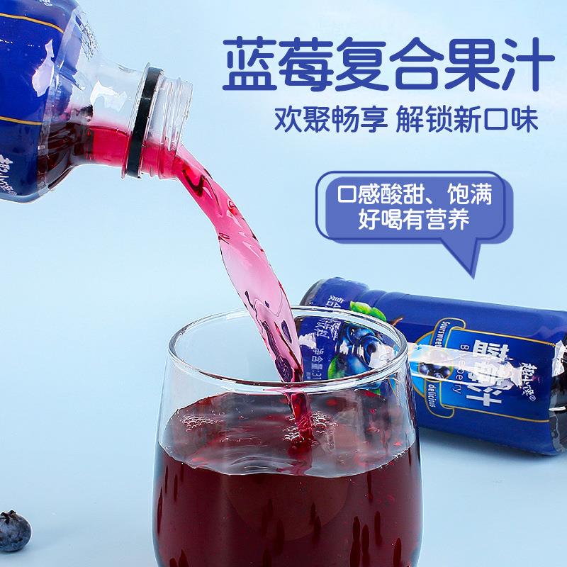 蓝莓复合果汁饮料310ml小瓶装网红蓝莓汁清爽果味饮品整箱