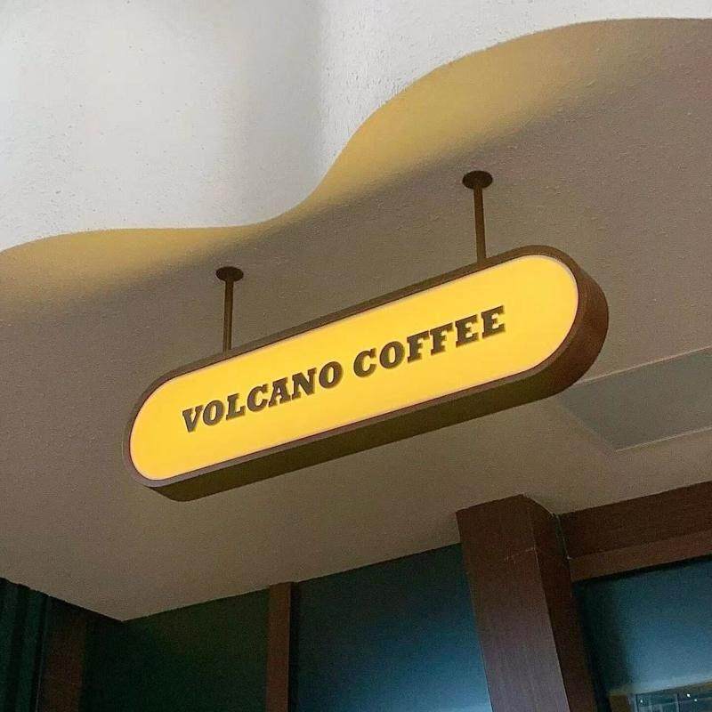 吊杆灯箱广告牌招牌橱窗吊牌吸顶悬挂收银柜台吧台led发光灯牌定