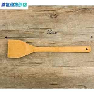 竹木锅铲木铲子粘不木铲炒锅菜竹铲无漆木菜铲勺016子汤炒铲汤勺