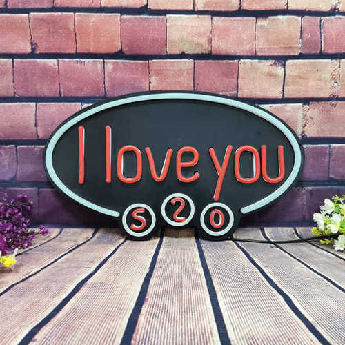定制各种闪动动态网红店招牌温馨浪漫表白字母灯店铺门头装饰