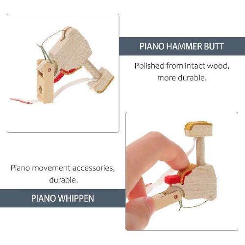 2 Pcs Piano Hammer Butts Wooden Whippen for Vertical Pianos
