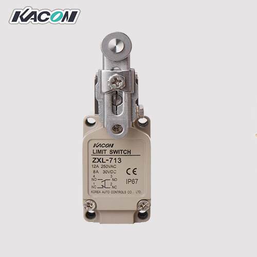 现货Kacon/凯昆ZXL-713行程可调滚轮 IP67防水 限位开关 微动