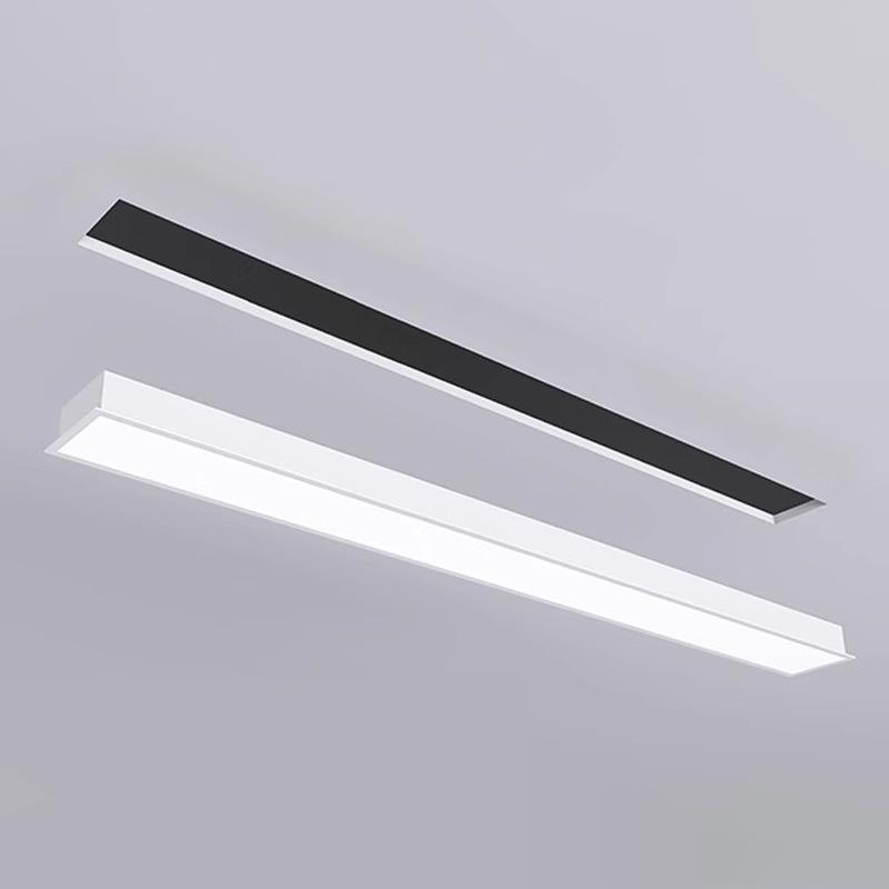 嵌入式led长条灯办公室无缝拼接走廊过道会议室吊顶平板灯吸顶灯