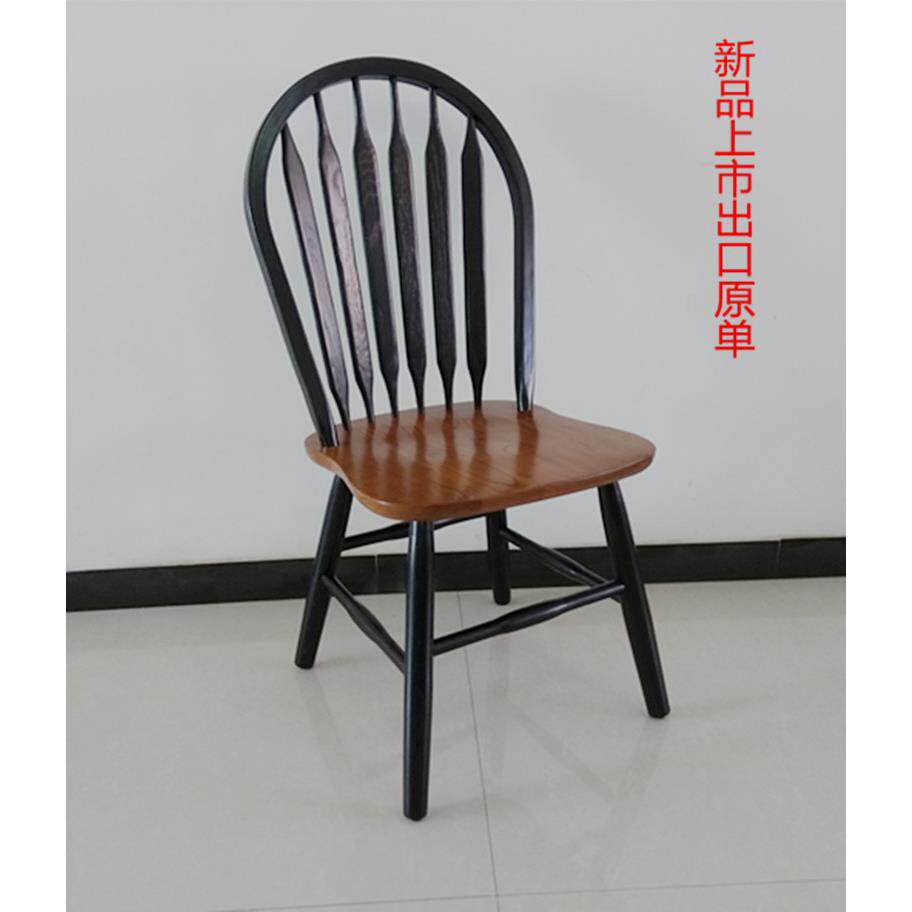 正品覆古实木椅子摄雕花式法式中古影美温莎地中海书桌网红靠背餐