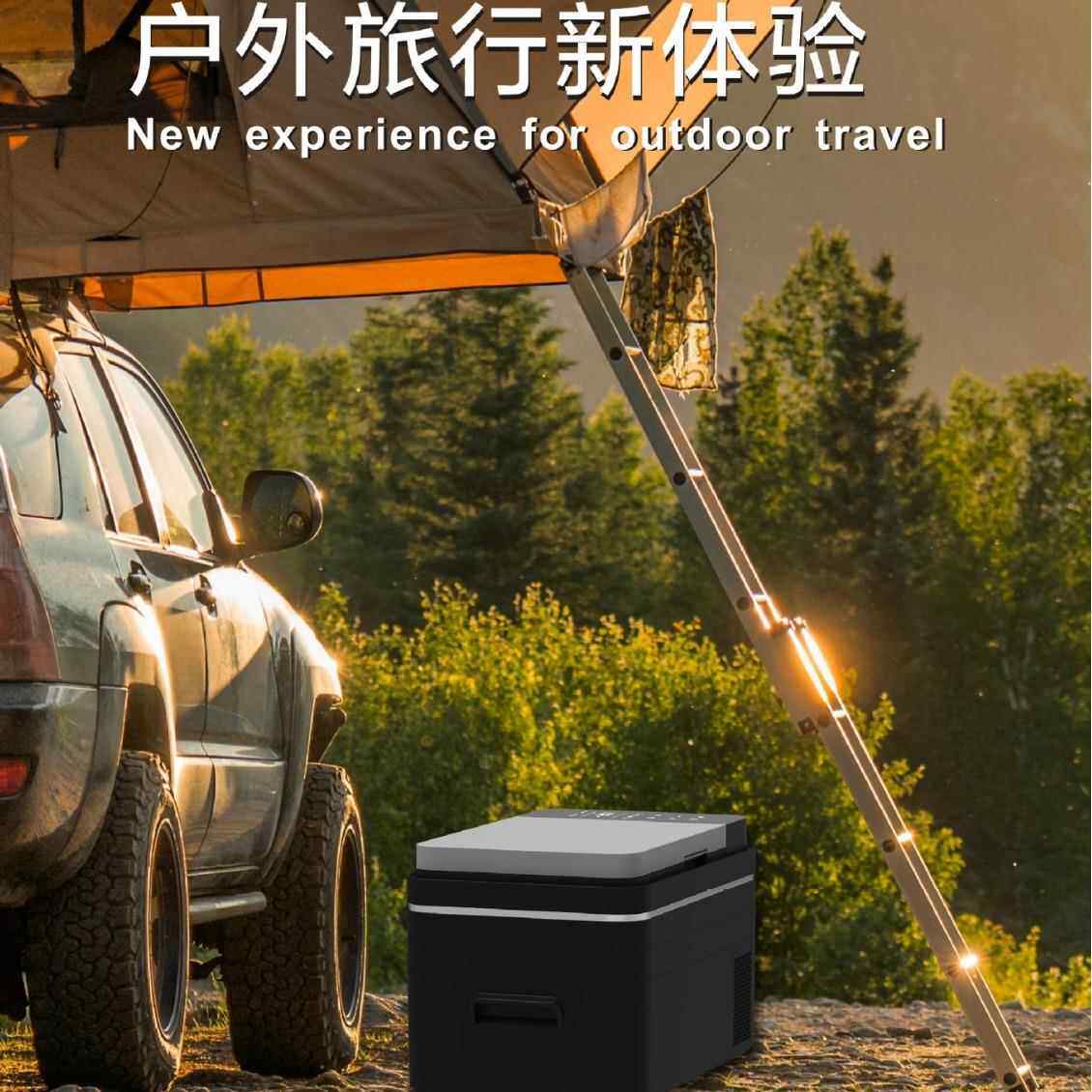 新款直销20-30L欧美跨境爆款压缩机冷藏冷冻车家两用小冰箱12V24V