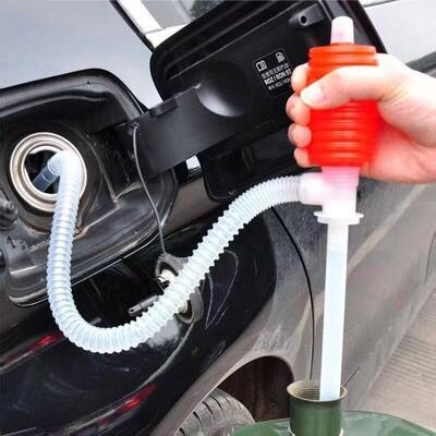 Manual gasoline suction pump, liquid extractor, plastic chem