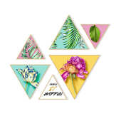 直销创意照片墙镜框三角形组合装 饰相框墙实木相框画框框架批发