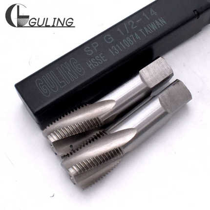 台湾GULING1/2/4/6分含钴管牙螺纹丝攻NPS NPT PT PS RP RC G1/4