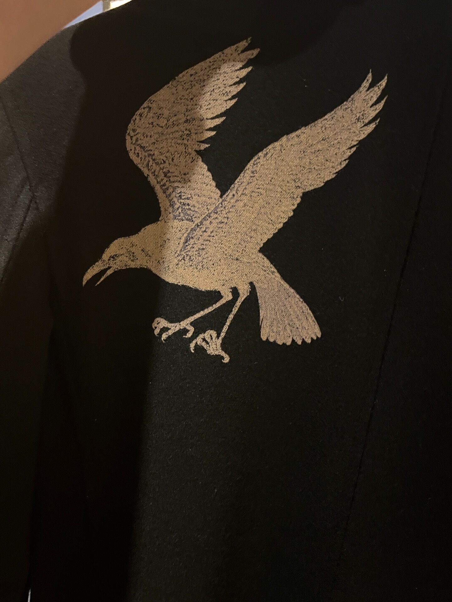 Yohji Yamamoto 11AW Back Crow Print — front