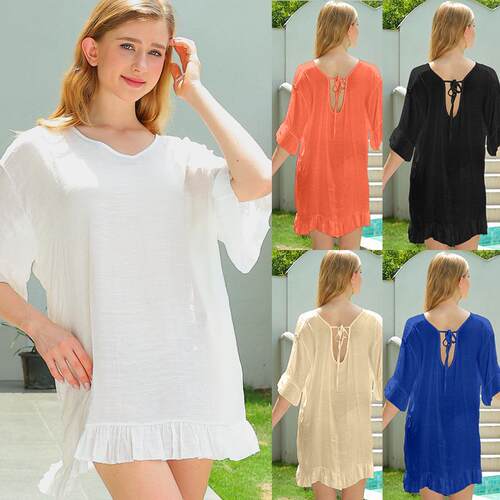 Women's collar, ruffled edge, flying sleeves, women's