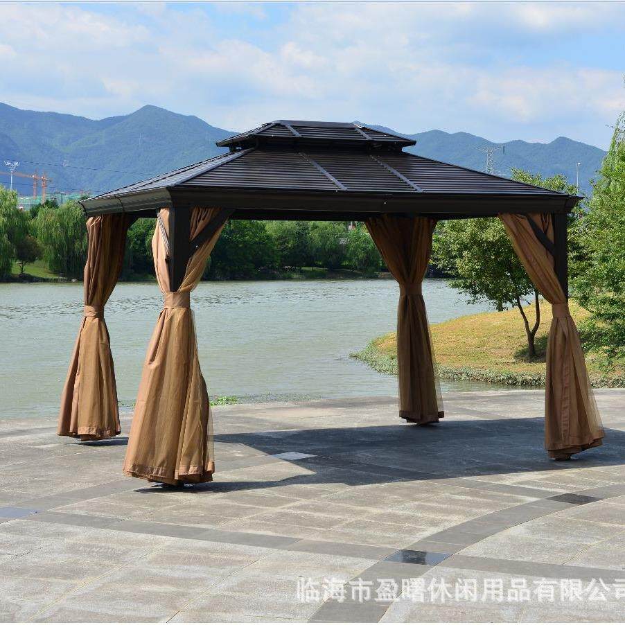 铝合金凉亭户外庭院新中式花园欧式古建四角遮阳棚雨棚凉亭子帐篷