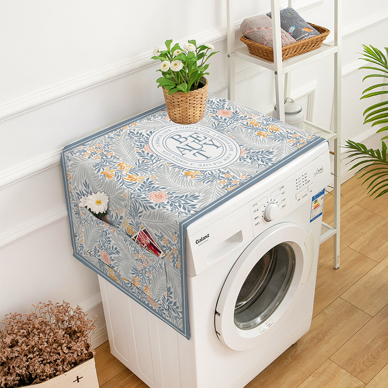 洗衣机微波炉北欧滚筒防水床头罩