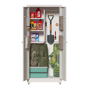 户外工具收纳柜室外阳台储物柜子洞洞板拖把柜家用保洁柜防水防晒