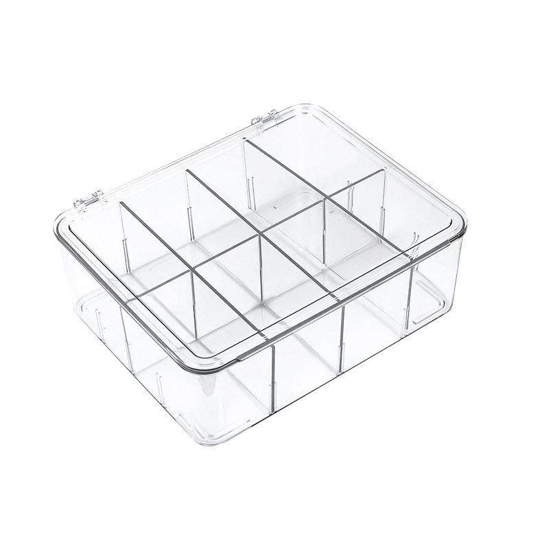 冰箱分隔收纳盒保鲜零食水果调料冷冻肉分割多格透明带盖储物盒,收纳整理,食物收纳盒,淘宝优惠券,粉丝福利购,淘宝优惠卷