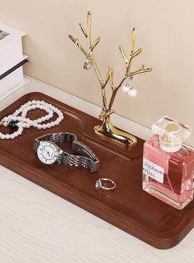 钥匙收纳层架轻奢摆件客厅进门桌面玄关家居装饰品托托盘乔迁生日