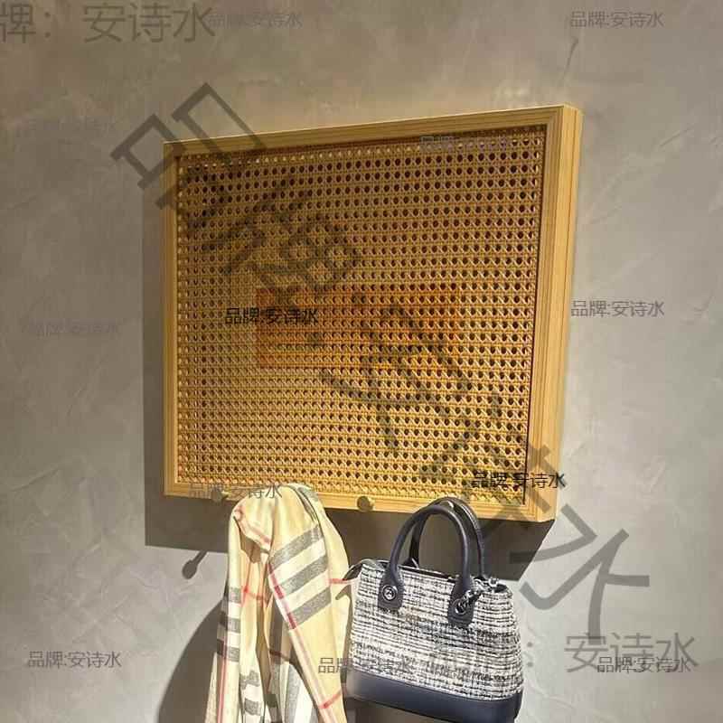 钩遮麦太保挡民箱藤编中式装饰挂免打孔电箱装饰带挂花衣钩挂表衣