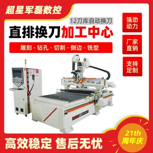 板式家具开料机全自动数控雕刻机木工柜体门板开料下料四工序设备