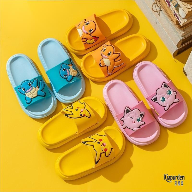 宝可梦夏季亲子鞋男女宝宝拖鞋儿童室内居家凉拖鞋皮卡丘浴室防滑