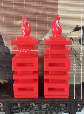 led财神爷电子蜡烛批发供奉蜡烛